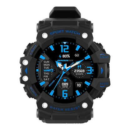 1.28 Inch Waterproof Smart Watch With Heart Rate & Blood Pressure Monitoring - Blue
