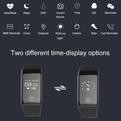 Waterproof Oled Fitness Tracker - Ip67 - Blue