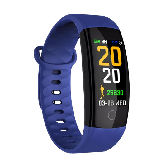 Waterproof Tft Smart Bracelet With Call / Heart / Sleep / Bp Monitoring And Sedentary Reminder - Blue