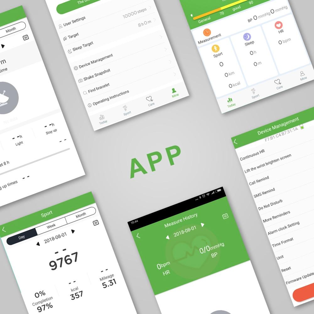 Smart Bracelet With Call Reminder Heart Rate & Sleep Monitoring - Ip67 Waterproof - Purple