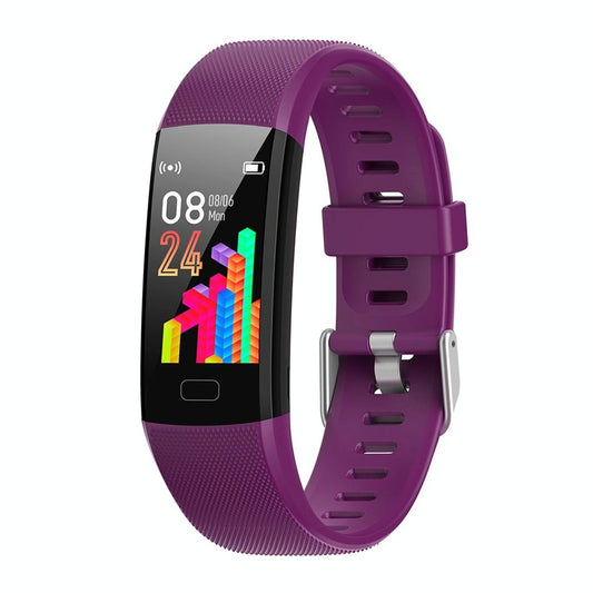 Smart Health Bracelet With Call Reminder And Monitoring - Purple