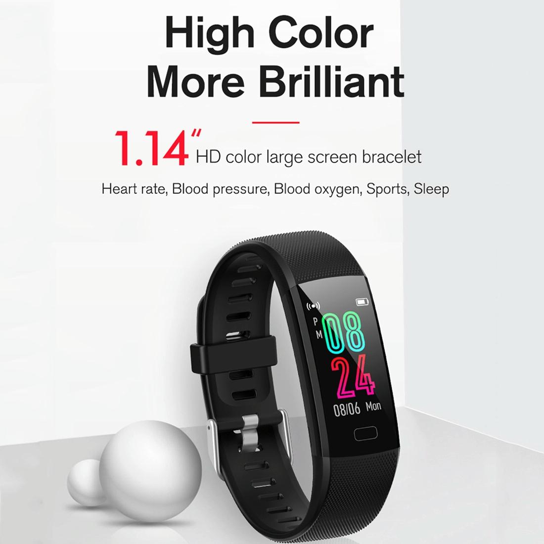 Smart Health Bracelet With Call Reminder And Monitoring - Purple