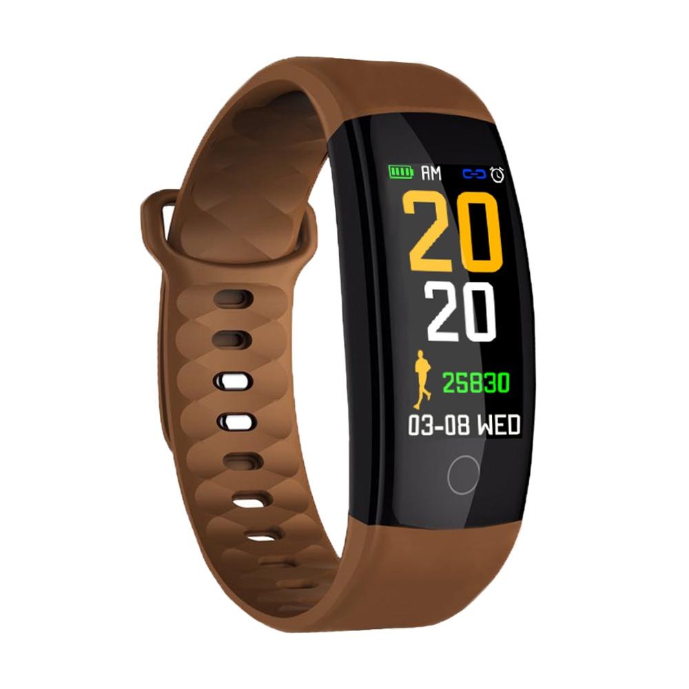Waterproof Tft Smart Bracelet With Call / Heart / Sleep / Bp Monitoring And Sedentary Reminder - Purple
