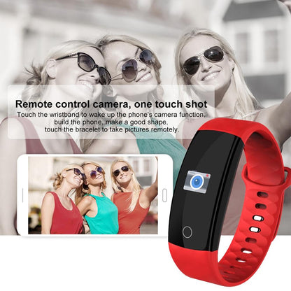 Waterproof Tft Smart Bracelet With Call / Heart / Sleep / Bp Monitoring And Sedentary Reminder - Purple