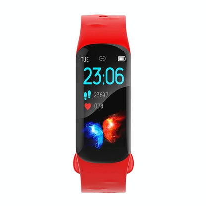 Waterproof Smart Bracelet With Step Heart And Sleep Monitoring - Ip67 - Red