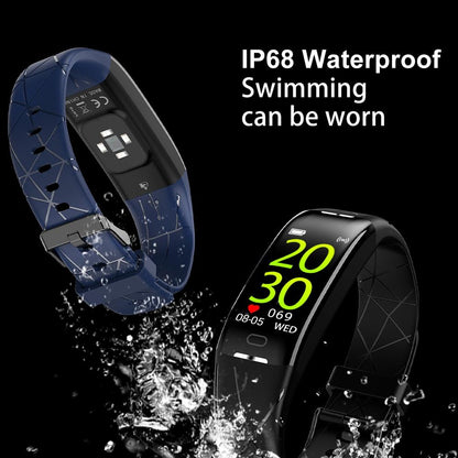 Smart Bracelet With Heart Rate Monitor And Call Reminder - Waterproof - Red