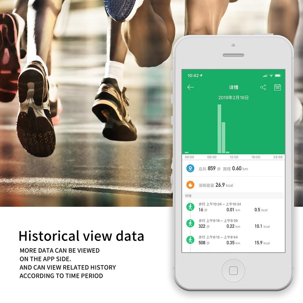 Smart Bracelet With Heart Rate Monitor And Call Reminder - Waterproof - Red