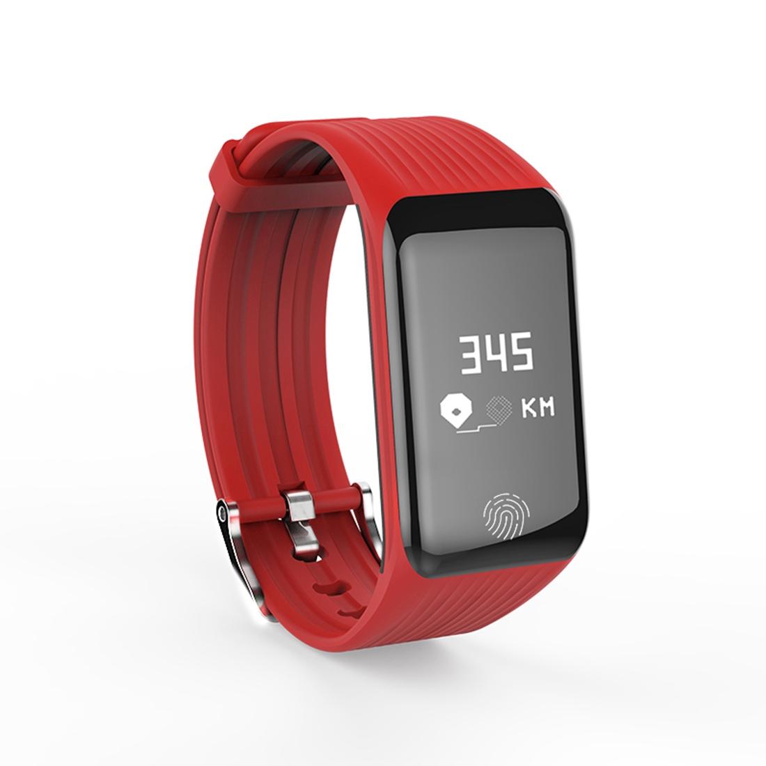 Waterproof Oled Fitness Tracker - Ip67 - Red