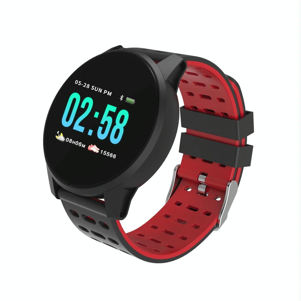 Waterproof Smart Bracelet With Call Heart Sleep Bp And Oxygen Monitoring - Ip67 - Red