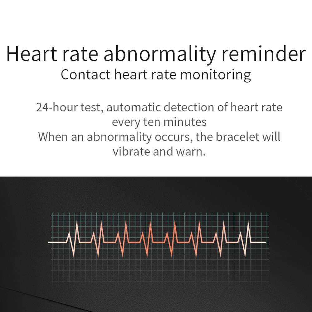 Waterproof Smart Bracelet With Call Heart Rate Bp Sleep And Sedentary Functions - Red