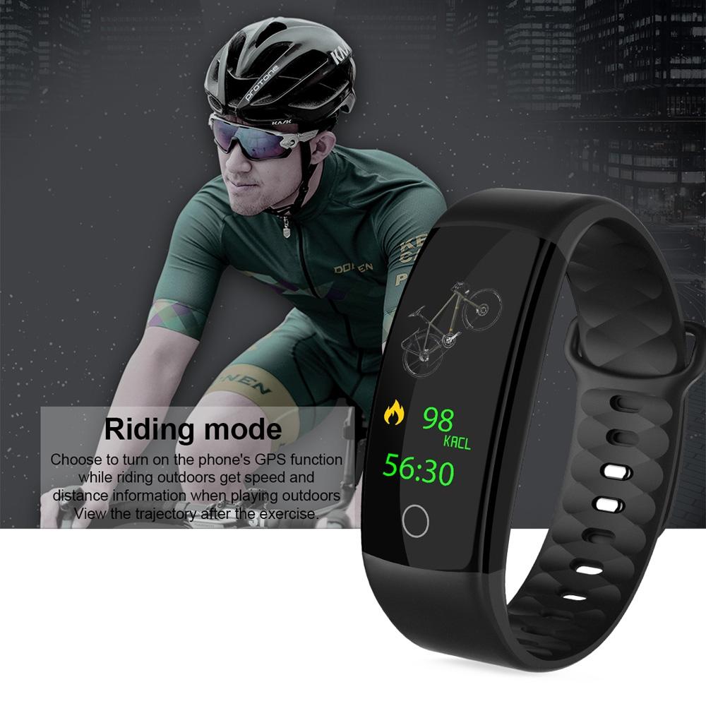 Waterproof Tft Smart Bracelet With Call / Heart / Sleep / Bp Monitoring And Sedentary Reminder - Red