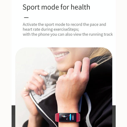 Waterproof Touch Screen Smartwatch - Ipx67 - Red