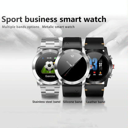 Waterproof Smart Bracelet With Call Reminder And Heart Rate Monitor - Ip68 - Silver