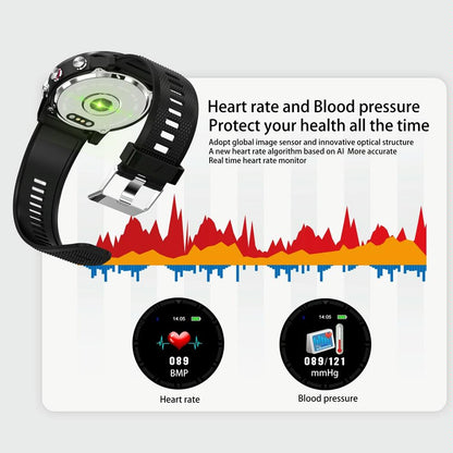 Waterproof Smart Bracelet With Call Reminder And Heart Rate Monitor - Ip68 - Silver