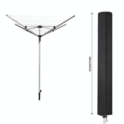 Waterproof Dustproof Cover for Outdoor Drying Rack - 210d Oxford Cloth - Silver
