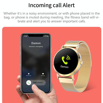 Smart Bracelet With Call Heart Bp Sleep And Oxygen Monitoring - Silver