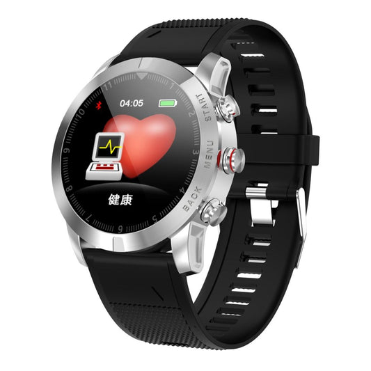 Waterproof Smart Bracelet With Call Reminder And Heart Rate Monitor - Ip68 - Silver