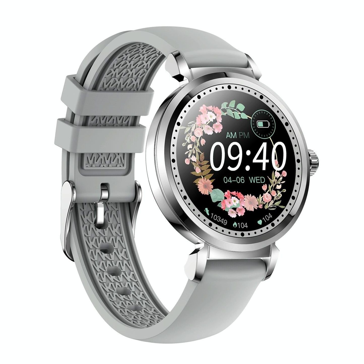 Menstrual Period Smart Bracelet With Blood Pressure And Heart Rate Monitoring - Silver