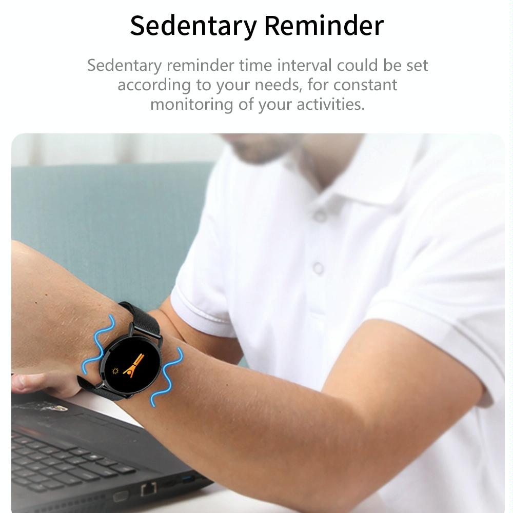 Smart Bracelet With Colour Screen Ip67 Waterproof Call / Heart Rate / Sleep / Sedentary Reminder - Silver