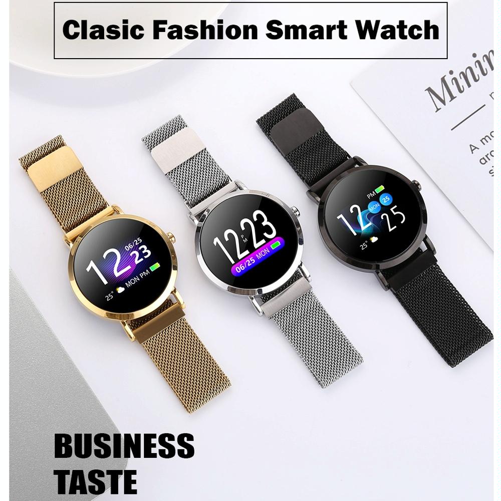 Smart Bracelet With Colour Screen Ip67 Waterproof Call / Heart Rate / Sleep / Sedentary Reminder - Silver