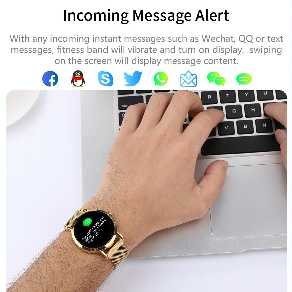 Smart Bracelet With Colour Screen Ip67 Waterproof Call / Heart Rate / Sleep / Sedentary Reminder - Silver