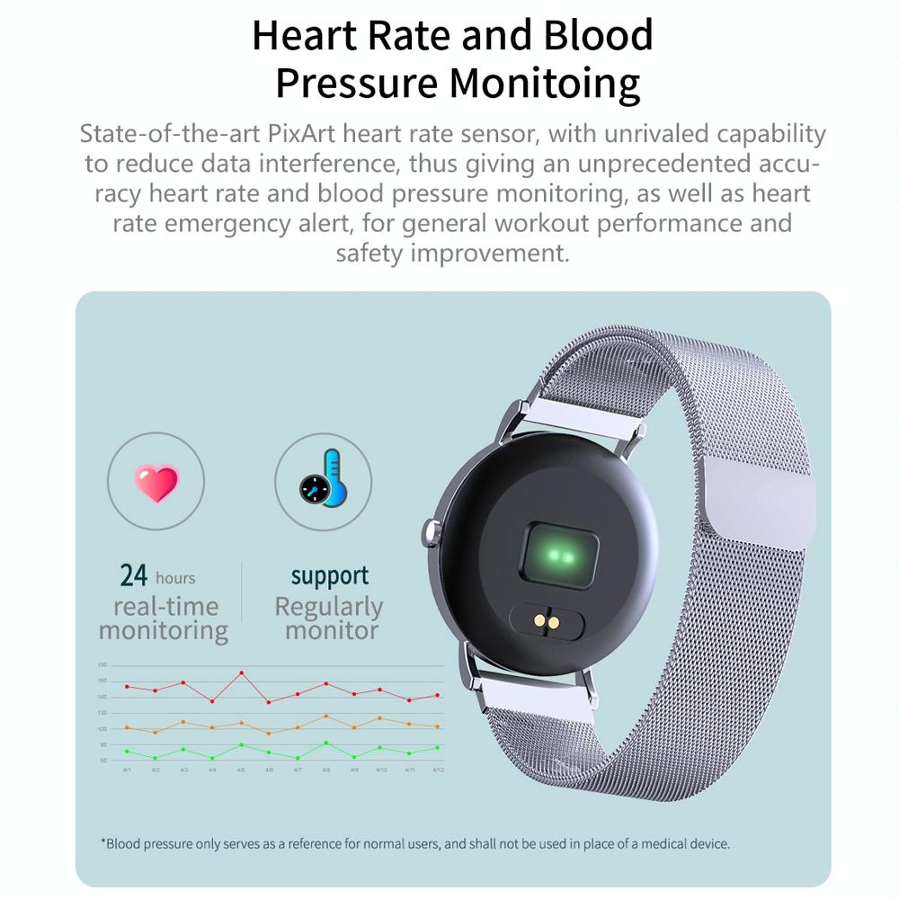 Smart Bracelet With Colour Screen Ip67 Waterproof Call / Heart Rate / Sleep / Sedentary Reminder - Silver