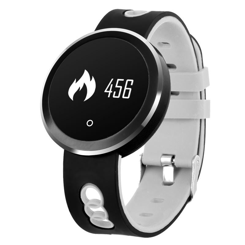 0.95 Inch Hd Oled Screen Display Bluetooth Smart Bracelet Ip68 Waterproof Support Pedometer / Sedentary Reminder / Heart Rate Monitor / Sleep Monitor Compatible With Android And Ios Phones - White