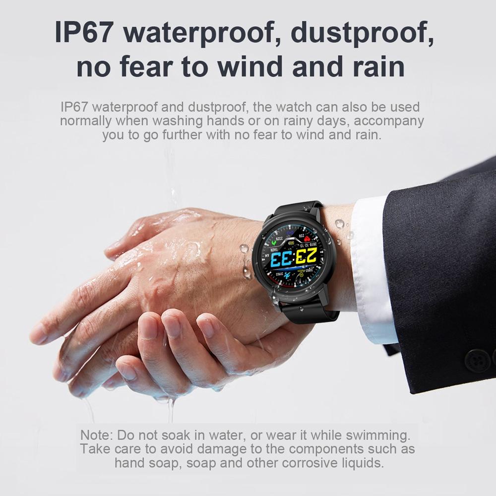 Smart Bracelet With Call Reminder Heart Rate & Sleep Monitoring - White