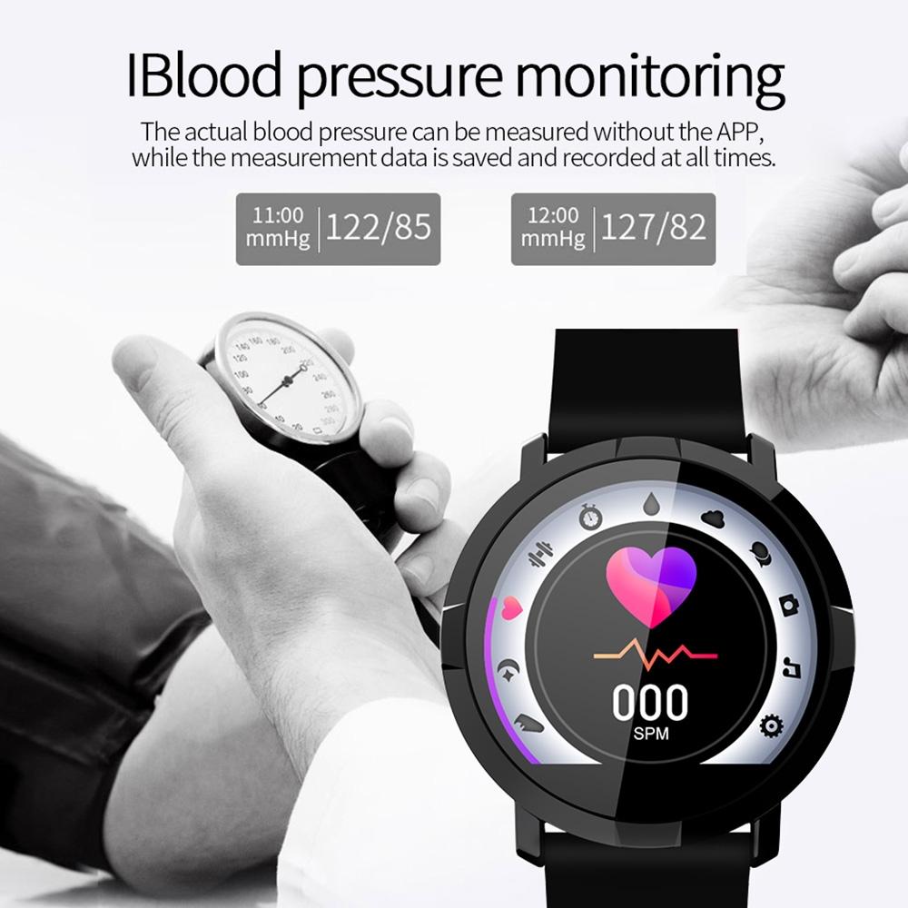 Waterproof Smart Bracelet With Heart Rate Monitor And Sleep Tracker - White