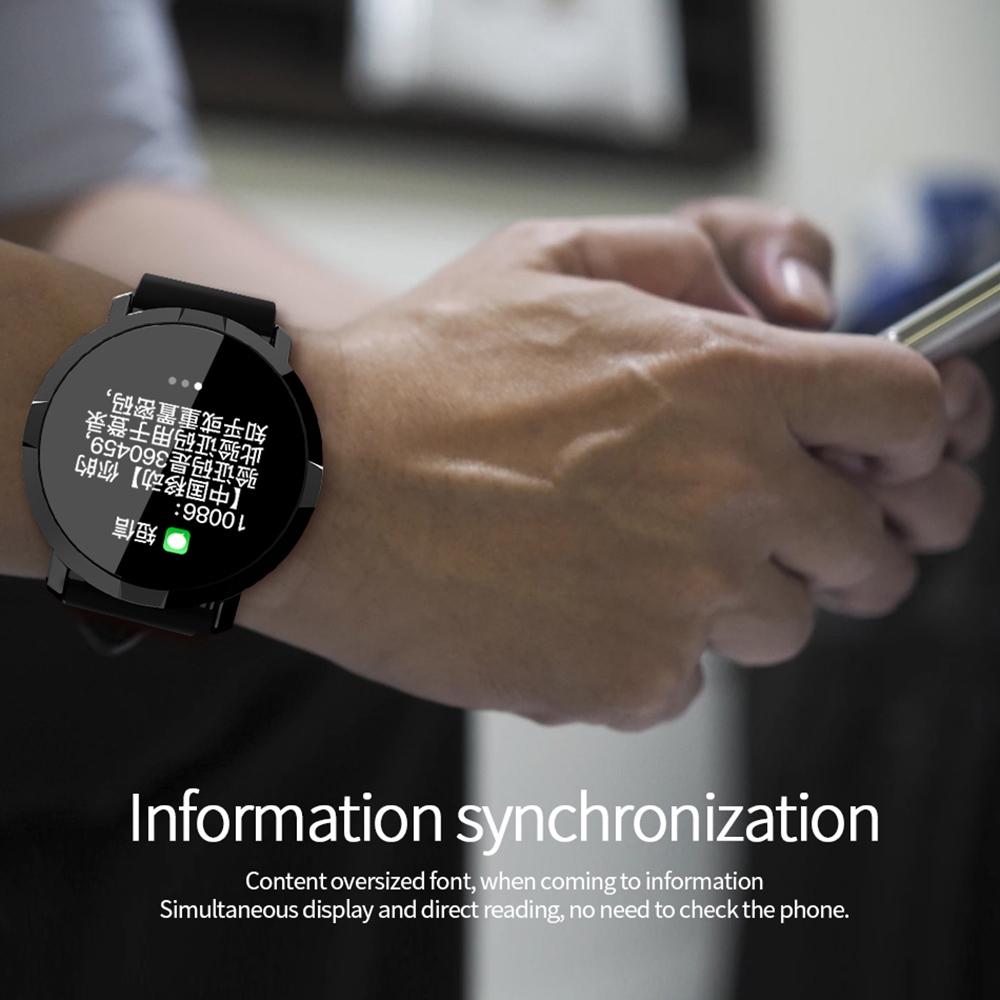 Waterproof Smart Bracelet With Heart Rate Monitor And Sleep Tracker - White