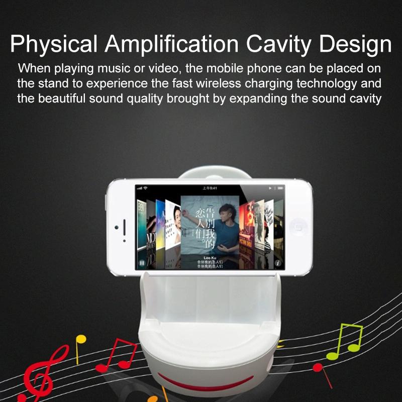 15W Magnetic Wireless Charger Stand For Sofa Phone - White