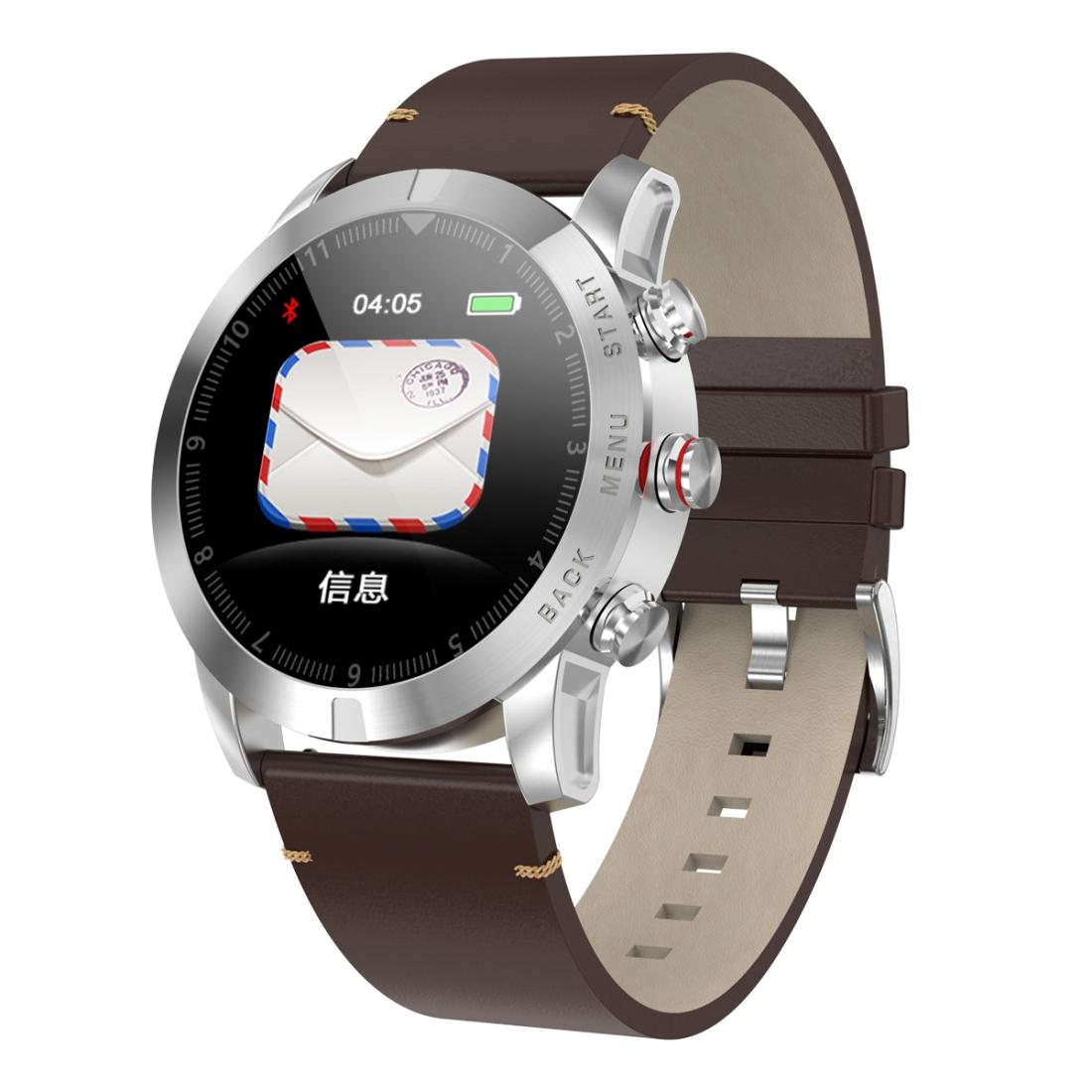 Waterproof Smart Bracelet With Heart Rate Monitor And Multi-Sport Mode - Brown