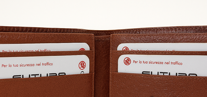 Futura RFID Leather Fold Over Genuine Leather Wallet - Tan