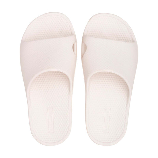 Archline Rebound Orthotic Slides Flip Flop Thongs Slip On Arch Support - White - Euro 47