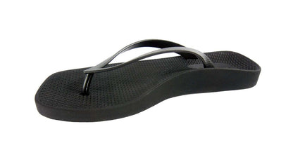 ARCHLINE Breeze Arch Support Orthotic Thongs Flip Flops Arch Support - Black - 35 EUR (Womens 4US)
