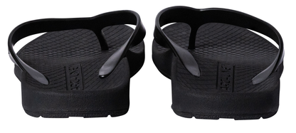 ARCHLINE Orthotic Thongs Arch Support Shoes Footwear Flip Flops Orthopedic - Black/Black - EUR 45