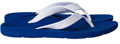 ARCHLINE Orthotic Thongs Arch Support Shoes Footwear Flip Flops Orthopedic - Blue/White  - EUR 39
