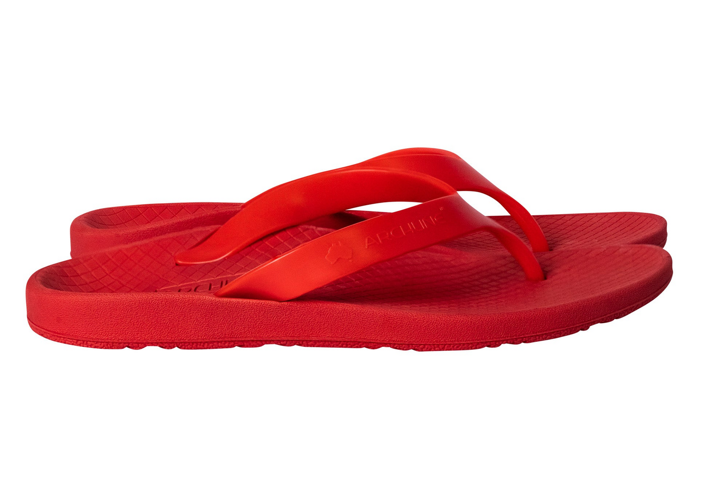 ARCHLINE Orthotic Thongs Arch Support Shoes Footwear Flip Flops Orthopedic - Red/Red  - EUR 42