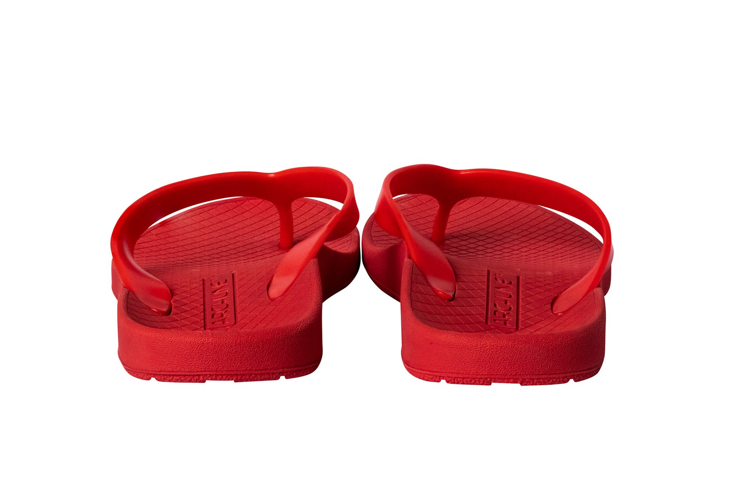 ARCHLINE Orthotic Thongs Arch Support Shoes Footwear Flip Flops Orthopedic - Red/Red  - EUR 44