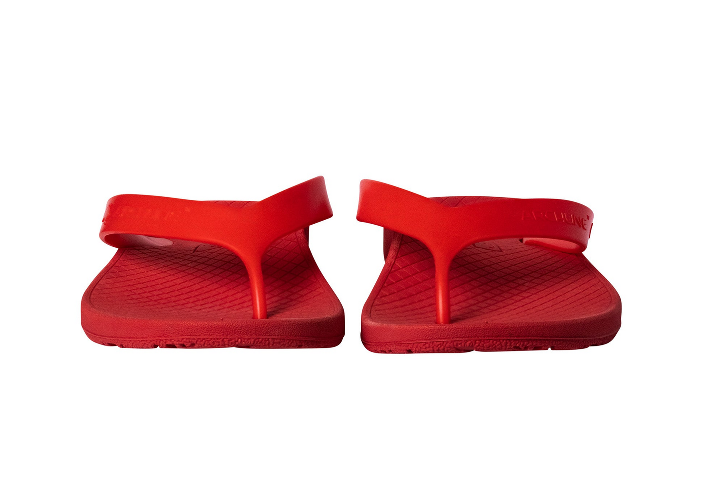 ARCHLINE Orthotic Thongs Arch Support Shoes Footwear Flip Flops Orthopedic - Red/Red  - EUR 44