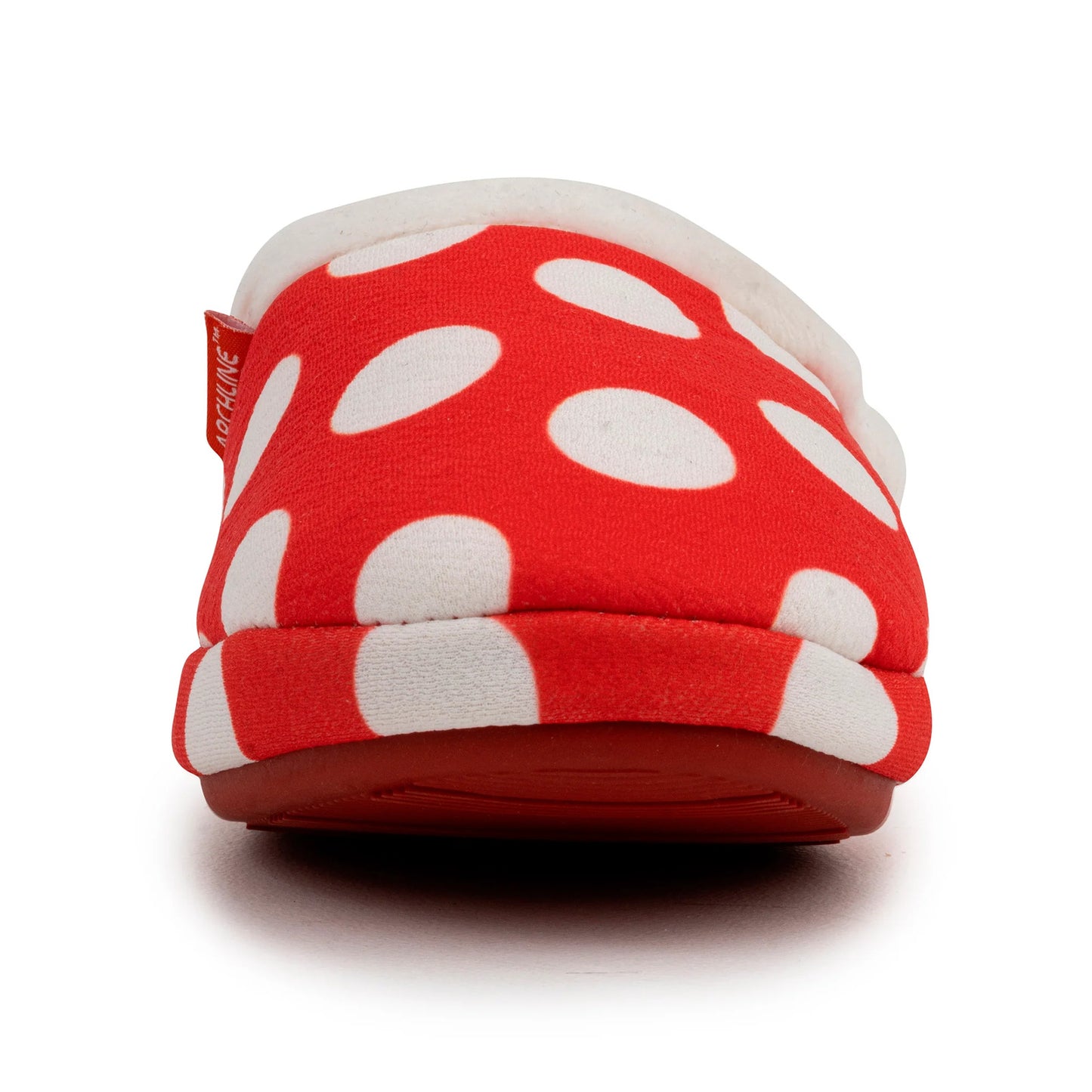 ARCHLINE Orthotic Slippers Slip On Scuffs Pain Relief Moccasins - Red Polka Dot - EUR 36 (Womens US 5)