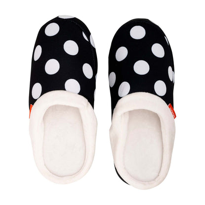 ARCHLINE Orthotic Slippers Slip On Arch Scuffs Pain Relief Moccasins - Polka Dots - EU 36