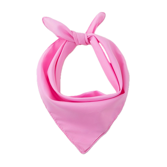Plain Bandana 100% COTTON Head Wrap Durag Bandanna Summer Biker Scarf Mask - Light Pink