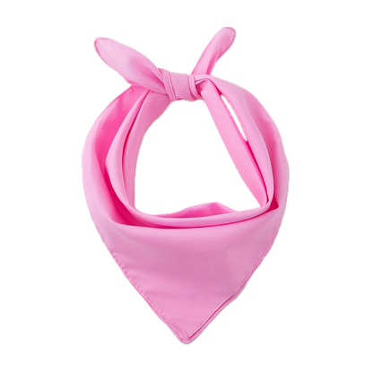 Plain Bandana 100% COTTON Head Wrap Durag Bandanna Summer Biker Scarf Mask - Light Pink