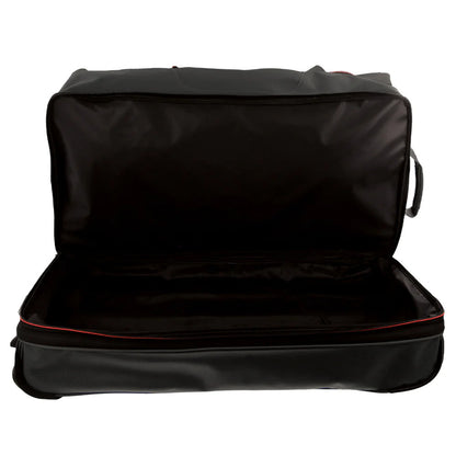 140L Pierre Cardin Trolley Bag Medium Soft Travel Luggage Wheeled Duffle - Black