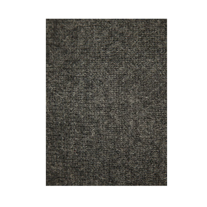 Mens 100% Shetland Ragg Wool Round Neck Knit Jumper Pullover Crew Sweater - Charcoal (29) - M