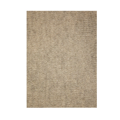 100% SHETLAND RAGG WOOL CREW Round Neck Knit JUMPER Pullover Mens Sweater Knitted - Beige - 4XL
