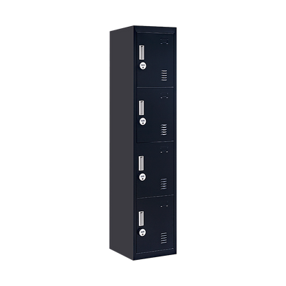 4-Door Vertical Locker for Office Gym Shed School Home Storage