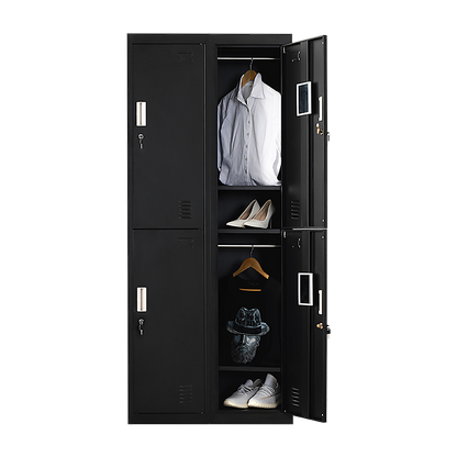 Four-Door Office Gym Shed Storage Locker