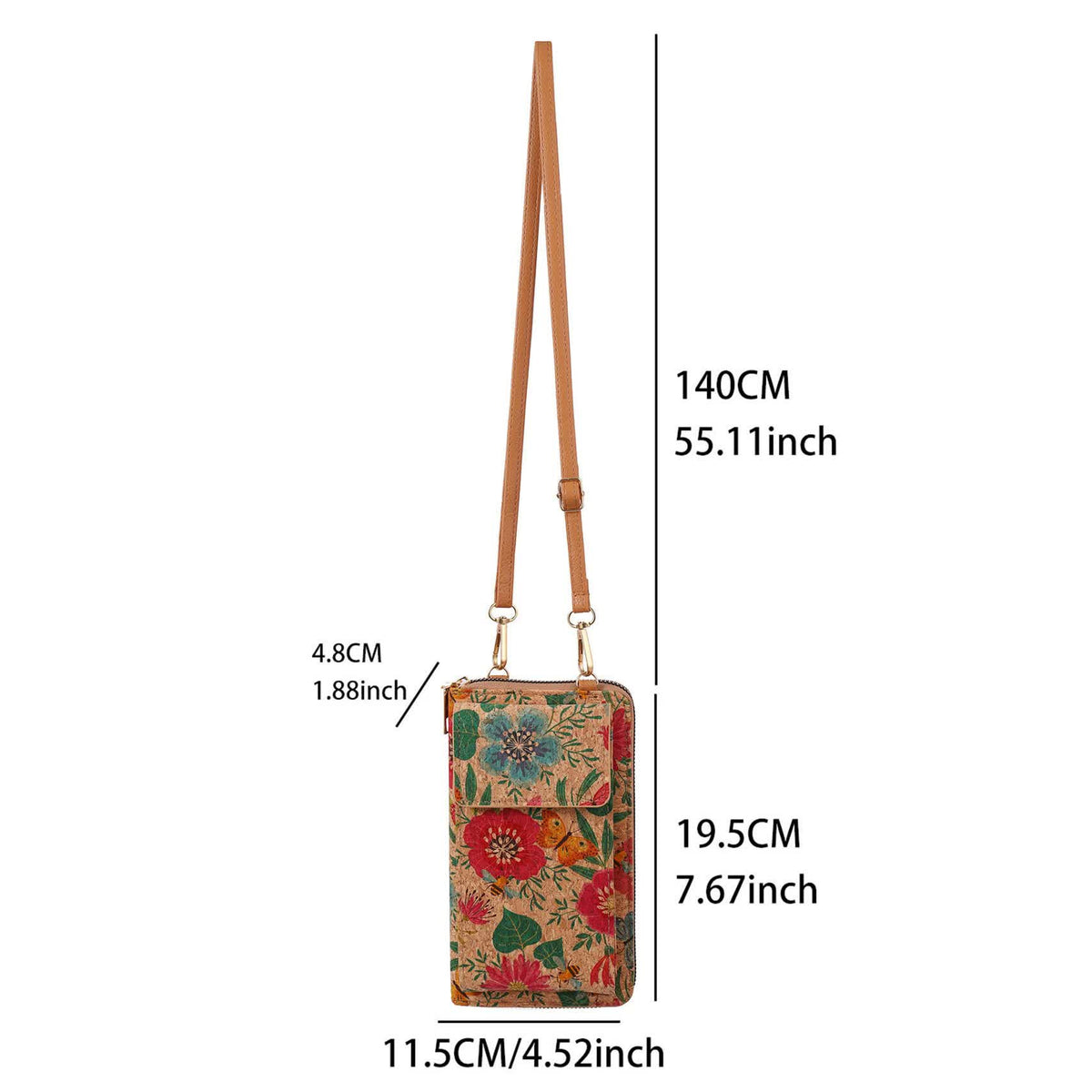 E Elegance Vintage Bohemian Style Wallet with Multi-Compartment Design - Large Capacity Zipper Clutch for Women